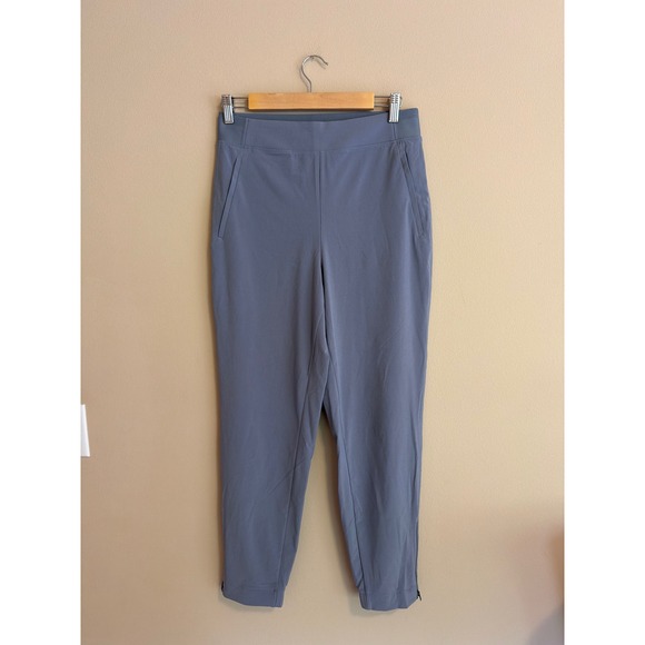 Athleta Pants - Athleta Skyline Pant II Gray Blue Tapered Jogger Ankle Zip Women Size 4